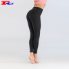 Black Gym Pants With Side Pockets Leggings Manufacturer