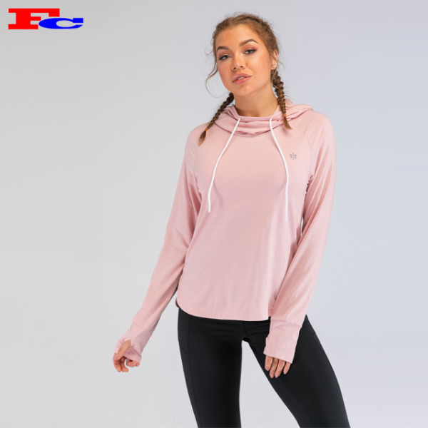 Wholesale Tracksuits Custom Screen Print Cotton Ladies Hoodies