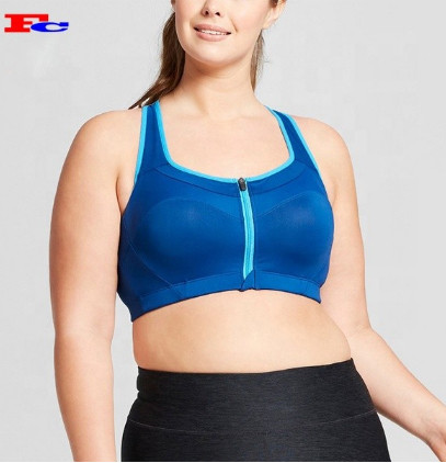 Soutiens-gorge de sport en gros, plus le style pratique des femmes de taille personnalisée