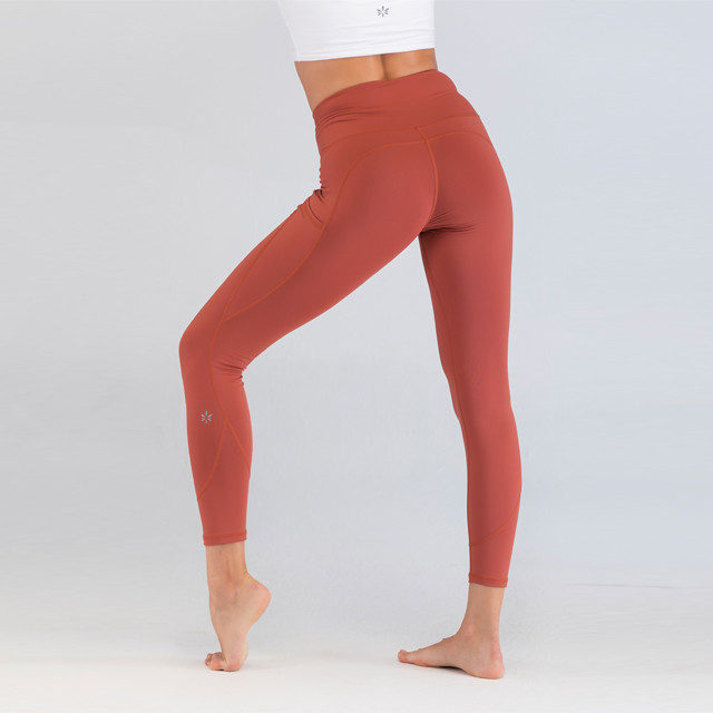 Living Coral Orange Quality Leggings Wholesale