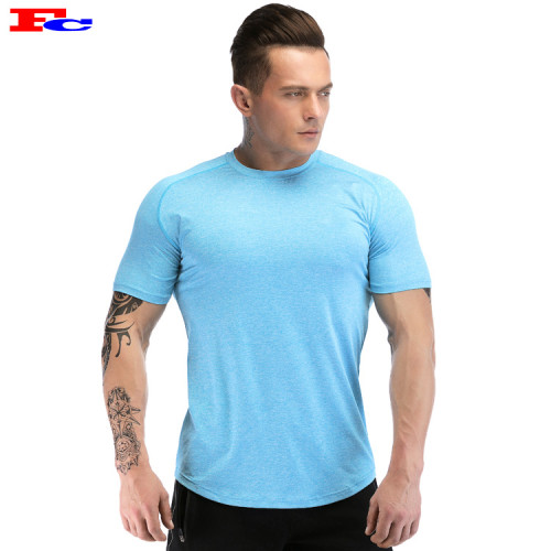 Polyester Spandex Short Sleeve Dry Fit  Mens T Shirts Wholesale