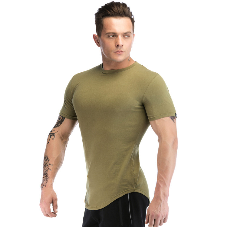 Polyester Spandex Short Sleeve Dry Fit Mens T Shirts Wholesale