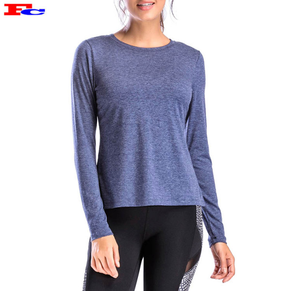 Long Sleeve Back Slit T Shirt Bulk Suppliers