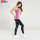 Nahtloses rosa Trägershirt und schwarze Leggings Yoga-Kleidung Großhandel