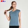 Grey Loose T-Shirt With Black Back Mesh Sports T Shirts Wholesale