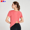 Grapefruit Red Cross Back Womens Dri Fit Shirts Factory Manufacturer