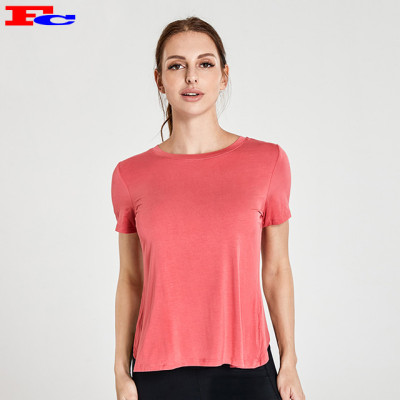 Grapefruit Red Cross Back Womens Dri Fit Shirts Factory Manufacturer