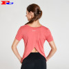 Grapefruit Red Cross Back Womens Dri Fit Shirts Factory Manufacturer