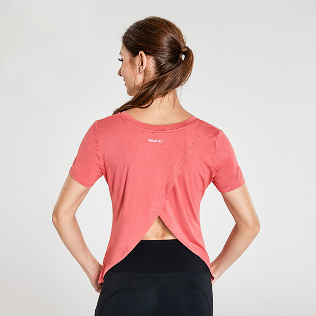 Grapefruit Red Cross Back Femmes Dri Fit Chemises En Gros