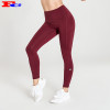 Red High Waist Womens Leggings Wholesale With Side Pockets