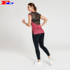 Brick Red T-Shirt With Black Leggings Activewear Clothing Manufacturers