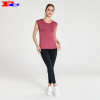 Brick Red T-Shirt With Black Leggings Activewear Clothing Manufacturers