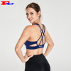 Dark Blue Back Cross Strap Buy Wholesale Sports Bras