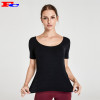 Wholesale Active Wear-Black T And Red Leggings