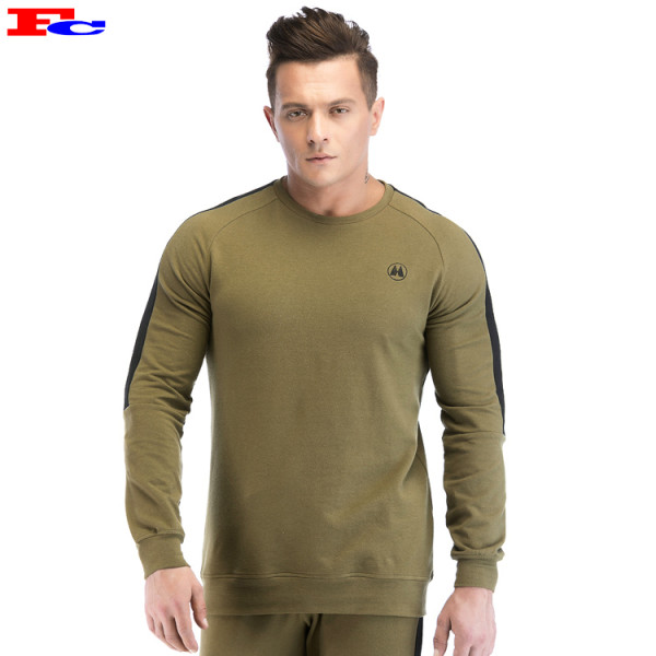 Custom Factory Grass Green Long Sleeve Mens Fashion Tracksuits