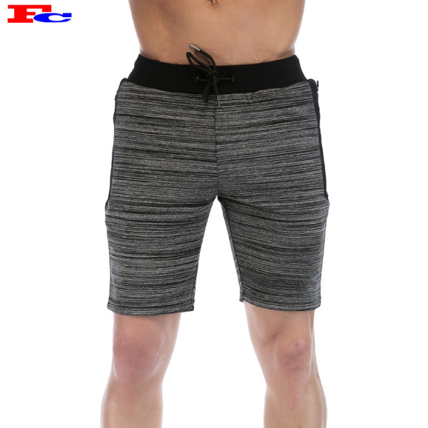 Cotton Polyester Mens Fleece Gym Shorts Wholesale