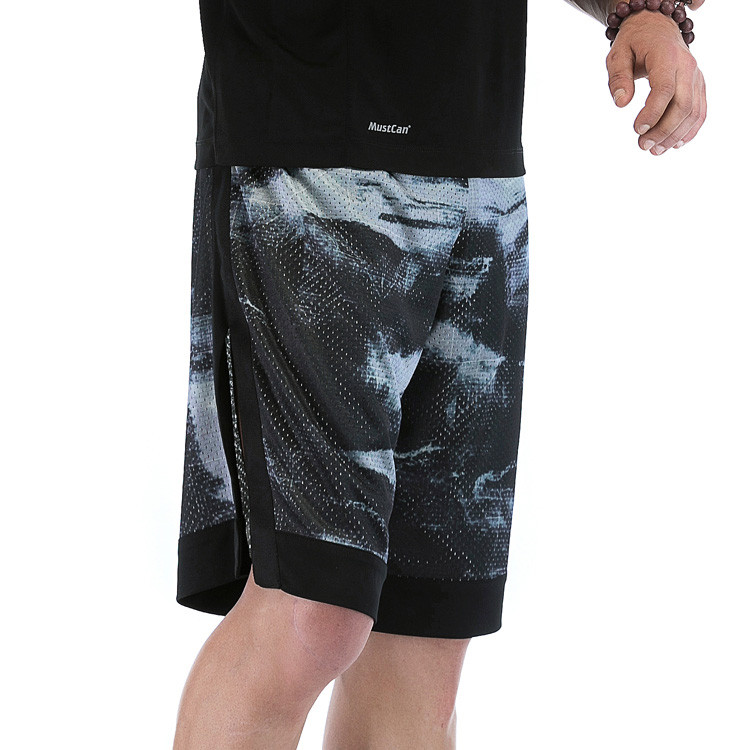 Mesh Polyester Digital Printing Mens Dri Fit Shorts Wholesale