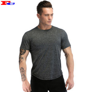 Wholesale Mens T Shirts Slim Fit Round Bottom Fitness Tee