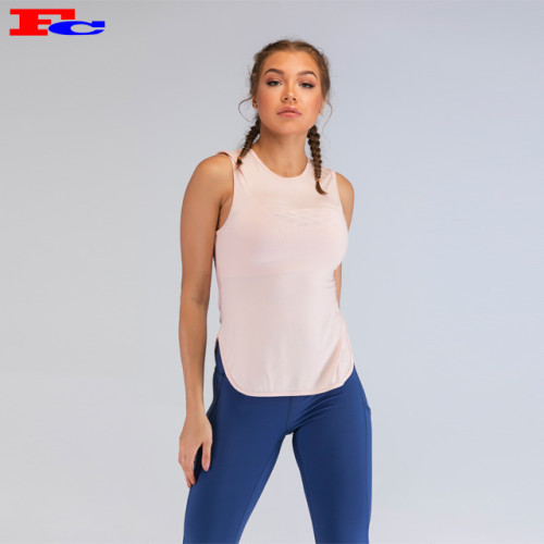 Wholesale Tank Top -Baby Pink Lightweight Back
