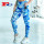 Tie-Dye wunderschöne blaue und weiße Blumen Leggings für Frauen Großhandel