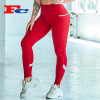 Red And White Cleverly Spliced Private Label Leggings Wholesale