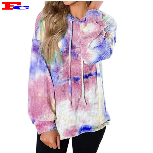 Wholesale Hoodies In bulk Long Sleeved Street Tie Dye Hoodie