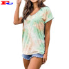 2020 Summer New Gradient Color Tie-Dye Short Sleeve Fashion Gear T Shirts Wholesale