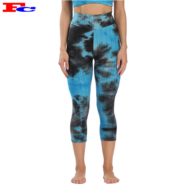 Oem High Waist Ink Tie Dye Printed Leggings Manufacturers