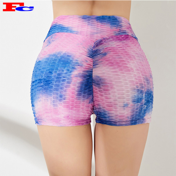 Summer Tie Dye Yoga Shorts Womens Fitness Shorts Wholesale