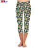 Fashionable And Beautiful Slim Seven Points Printed Leggings Manufacturers