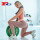 Pink Cross Back Sport-BH und gestrickte Legging Trendy Fitness-Kleidung