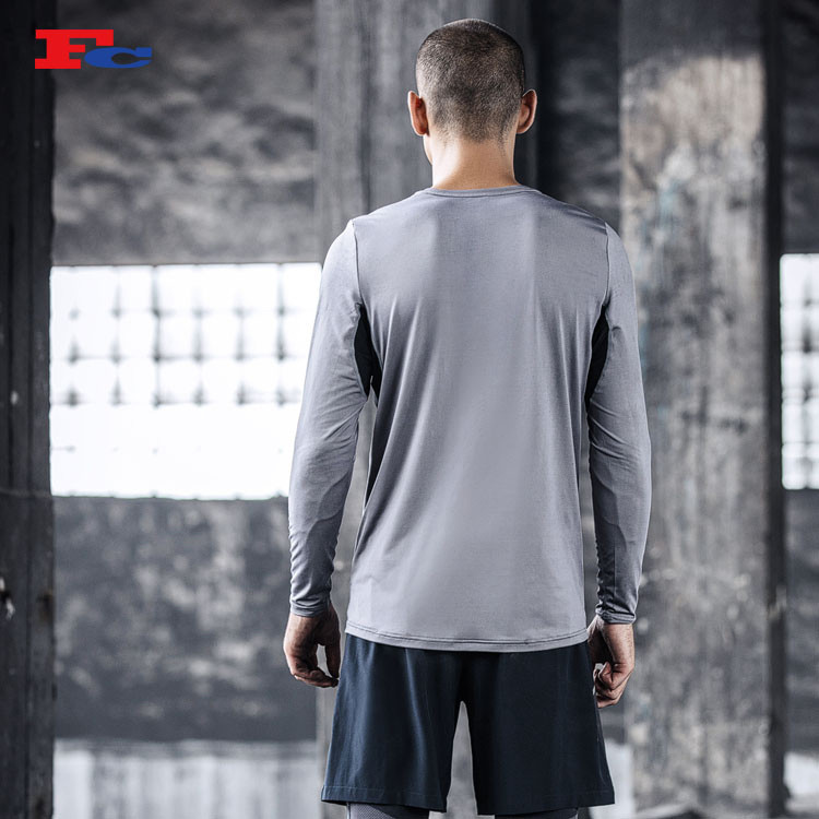 Men's Funky Long-Sleeved T-shirt Private Label T Shirt Manufacturer