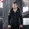 Grey And Black Cleverly Stitched Zip Up Hoodies Spotswear China