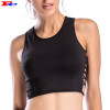 Black Side Strap Short Vest Ladies Tank Tops Wholesale