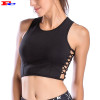 Black Side Strap Short Vest Ladies Tank Tops Wholesale