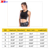 Black Side Strap Short Vest Ladies Tank Tops Wholesale