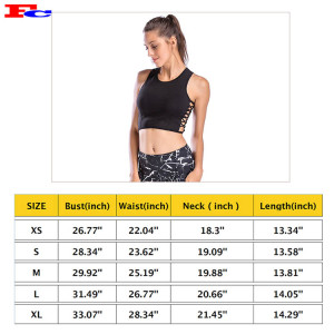 Black Side Strap Short Vest Ladies Tank Tops Wholesale