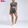 Sexy Womens  Seamless Activewear Shorts Sets Private Label Clothing Manufacturers