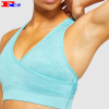 High Stretchy Workout Ribbed Seamless Bra Manufacturer