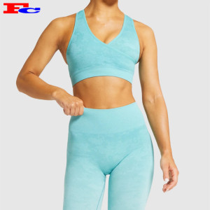 High Stretchy Workout Ribbed Seamless BH Hersteller