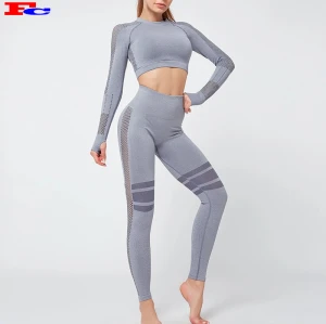 Benutzerdefinierte zweiteilige nahtlose Netzplatte von Activewear