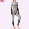 Stylish And Beautiful Gradient Color Seamless Fitness Clothes Wholesale
