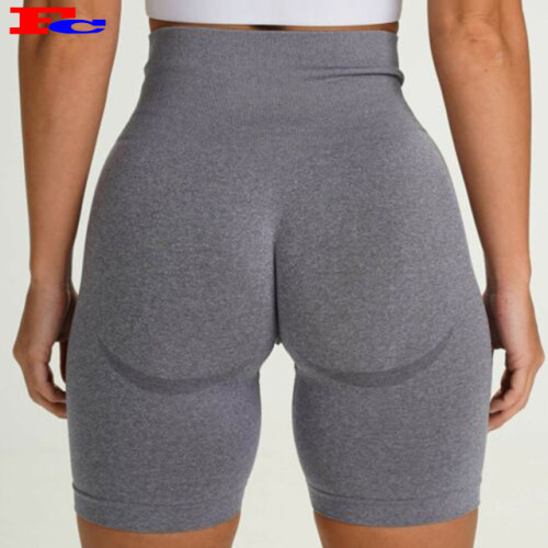 Kundenspezifische Workout-Shorts Nahtlose Yoga-Shorts mit hoher Taille