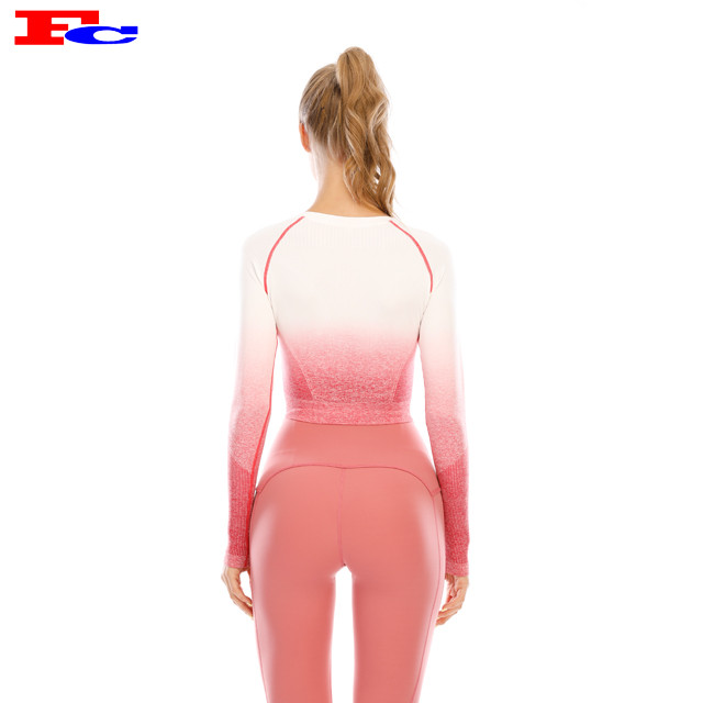 Gradient Seamless Long-Sleeved Best Wholesale Sweatshirts