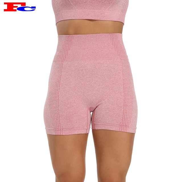 China Supplier Frauen hohe Taille nahtlose Jugend Athletic Shorts Großhandel