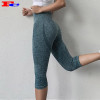 Private Label Fitness Leggings Women 3/4 Length Seamless Capri Yoga Pants Supplier