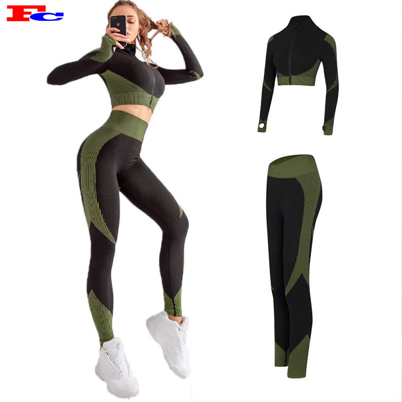 New Women Gymwear Set Lady Seamless Fitness Wholesale Clothing ...