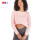 Frauen rosa Langarmhemden Private Label Kleidung Großhandel