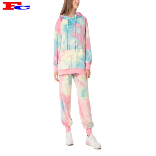 Neue Hot Tie Dye 2-teilige Workout-Sets für Privatkleidung
