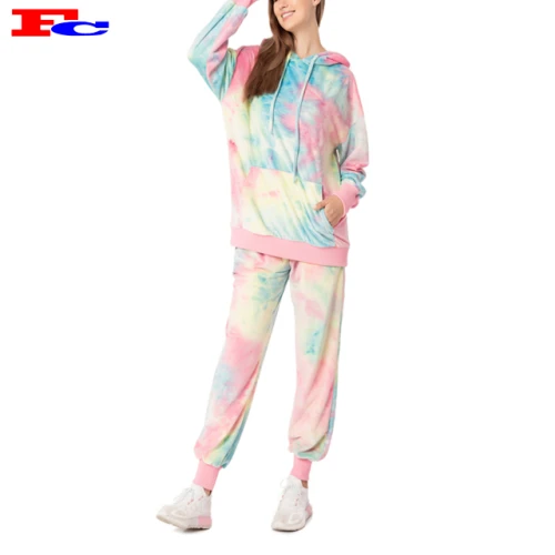 Neue Hot Tie Dye 2-teilige Workout-Sets für Privatkleidung